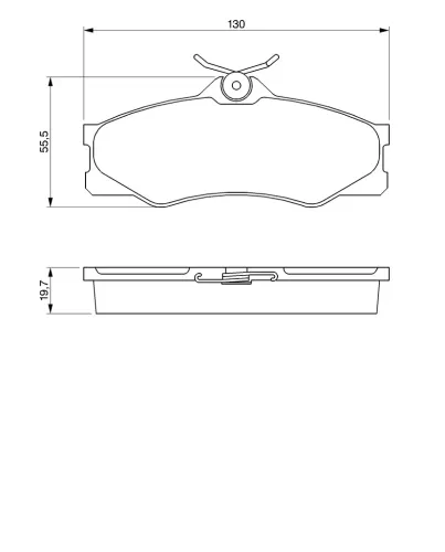 Bremsbelagsatz, Scheibenbremse Vorderachse BOSCH 0 986 469 790 Bild Bremsbelagsatz, Scheibenbremse Vorderachse BOSCH 0 986 469 790