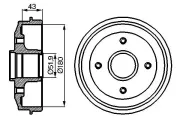 Bremstrommel BOSCH 0 986 477 020