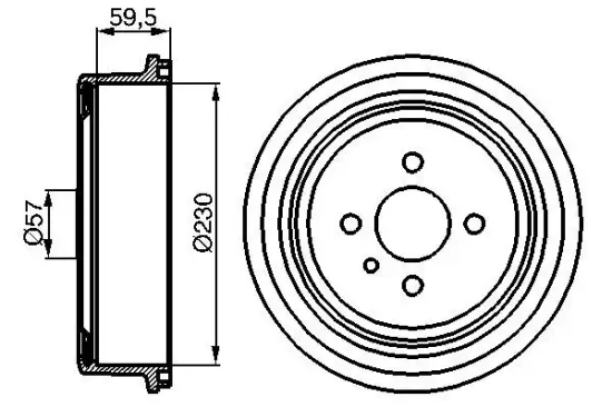 Bremstrommel Hinterachse BOSCH 0 986 477 022 Bild Bremstrommel Hinterachse BOSCH 0 986 477 022