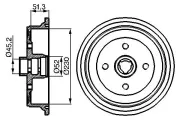 Bremstrommel BOSCH 0 986 477 029