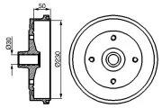 Bremstrommel BOSCH 0 986 477 030