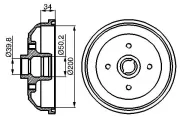 Bremstrommel BOSCH 0 986 477 040