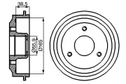 Bremstrommel BOSCH 0 986 477 066