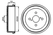 Bremstrommel BOSCH 0 986 477 090