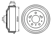 Bremstrommel BOSCH 0 986 477 098