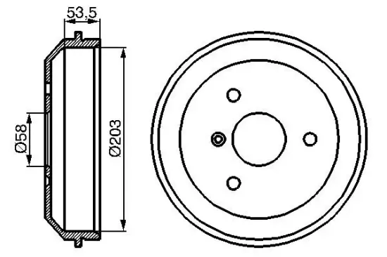 Bremstrommel BOSCH 0 986 477 103 Bild Bremstrommel BOSCH 0 986 477 103