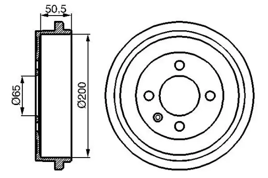 Bremstrommel Hinterachse BOSCH 0 986 477 106 Bild Bremstrommel Hinterachse BOSCH 0 986 477 106