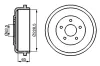 Bremstrommel BOSCH 0 986 477 129 Bild Bremstrommel BOSCH 0 986 477 129