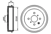 Bremstrommel BOSCH 0 986 477 148