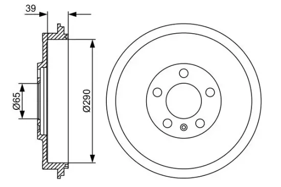 Bremstrommel Hinterachse BOSCH 0 986 477 152 Bild Bremstrommel Hinterachse BOSCH 0 986 477 152