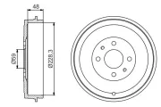 Bremstrommel BOSCH 0 986 477 212