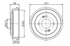 Bremstrommel Hinterachse BOSCH 0 986 477 278 Bild Bremstrommel Hinterachse BOSCH 0 986 477 278