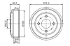 Bremstrommel Hinterachse BOSCH 0 986 477 284 Bild Bremstrommel Hinterachse BOSCH 0 986 477 284