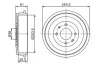 Bremstrommel Hinterachse BOSCH 0 986 477 286 Bild Bremstrommel Hinterachse BOSCH 0 986 477 286