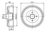 Bremstrommel Hinterachse BOSCH 0 986 477 287 Bild Bremstrommel Hinterachse BOSCH 0 986 477 287