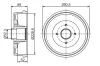 Bremstrommel Hinterachse BOSCH 0 986 477 288 Bild Bremstrommel Hinterachse BOSCH 0 986 477 288