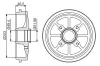 Bremstrommel Hinterachse BOSCH 0 986 477 301 Bild Bremstrommel Hinterachse BOSCH 0 986 477 301