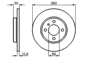 Bremsscheibe BOSCH 0 986 478 029