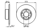 Bremsscheibe BOSCH 0 986 478 055