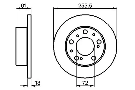 Bremsscheibe Vorderachse BOSCH 0 986 478 067 Bild Bremsscheibe Vorderachse BOSCH 0 986 478 067