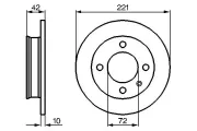 Bremsscheibe BOSCH 0 986 478 068