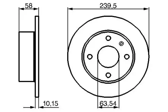 Bremsscheibe Vorderachse BOSCH 0 986 478 072 Bild Bremsscheibe Vorderachse BOSCH 0 986 478 072