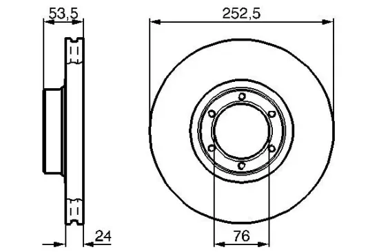 Bremsscheibe Vorderachse BOSCH 0 986 478 113 Bild Bremsscheibe Vorderachse BOSCH 0 986 478 113