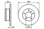 Bremsscheibe BOSCH 0 986 478 189