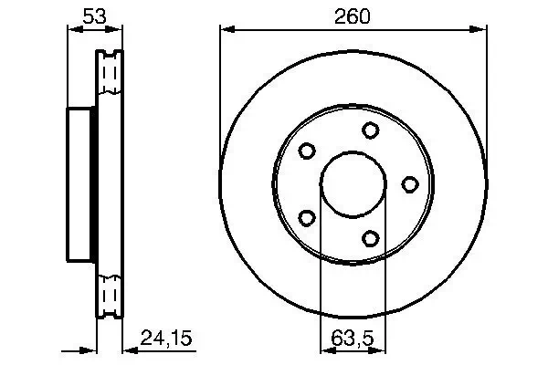 Bremsscheibe BOSCH 0 986 478 195