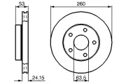 Bremsscheibe BOSCH 0 986 478 195