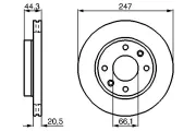 Bremsscheibe BOSCH 0 986 478 211