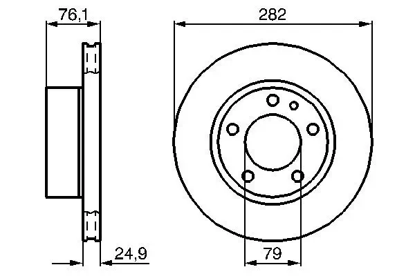 Bremsscheibe Vorderachse BOSCH 0 986 478 217