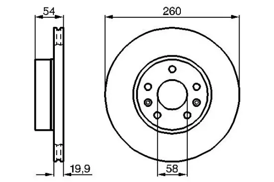 Bremsscheibe Vorderachse BOSCH 0 986 478 218 Bild Bremsscheibe Vorderachse BOSCH 0 986 478 218