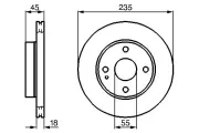 Bremsscheibe BOSCH 0 986 478 241