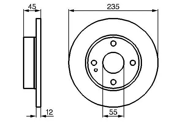 Bremsscheibe BOSCH 0 986 478 252