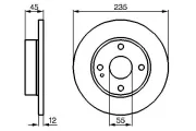 Bremsscheibe BOSCH 0 986 478 252