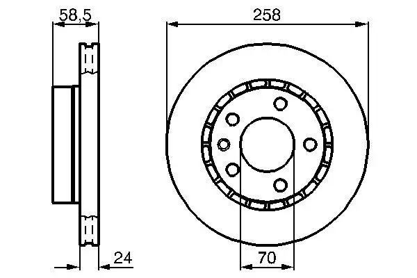 Bremsscheibe BOSCH 0 986 478 265