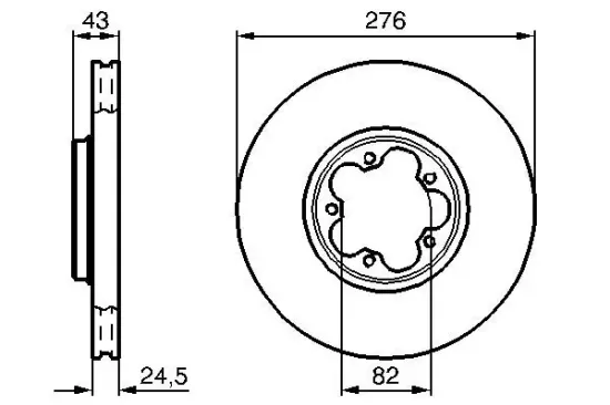 Bremsscheibe Vorderachse BOSCH 0 986 478 299 Bild Bremsscheibe Vorderachse BOSCH 0 986 478 299