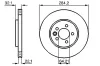 Bremsscheibe Vorderachse BOSCH 0 986 478 314 Bild Bremsscheibe Vorderachse BOSCH 0 986 478 314