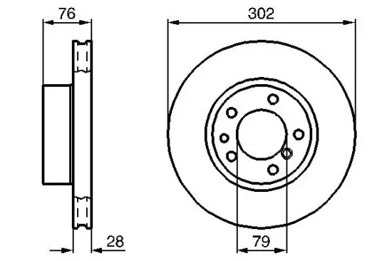 Bremsscheibe BOSCH 0 986 478 317 Bild Bremsscheibe BOSCH 0 986 478 317