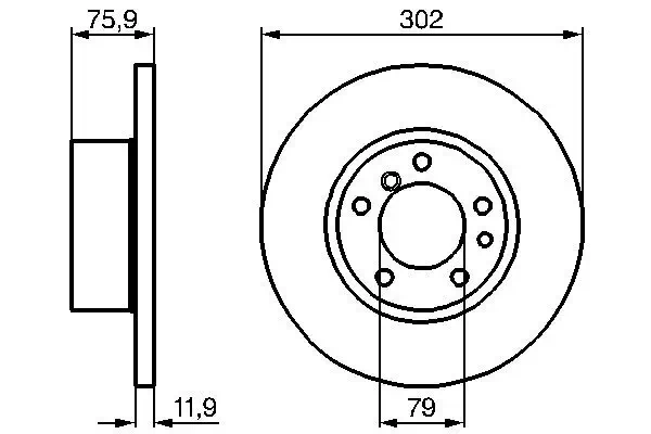 Bremsscheibe BOSCH 0 986 478 319