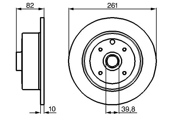 Bremsscheibe BOSCH 0 986 478 328