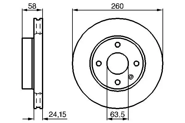 Bremsscheibe BOSCH 0 986 478 346