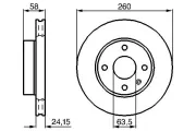 Bremsscheibe BOSCH 0 986 478 346