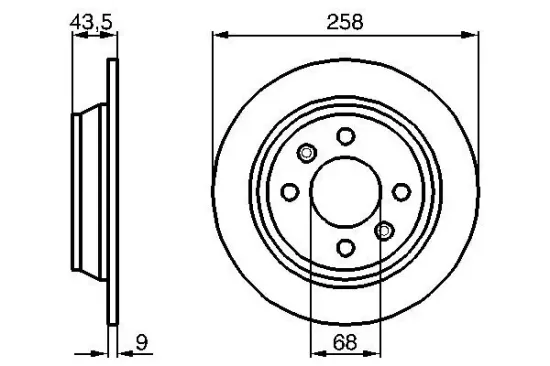 Bremsscheibe Hinterachse BOSCH 0 986 478 374 Bild Bremsscheibe Hinterachse BOSCH 0 986 478 374