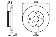 Bremsscheibe BOSCH 0 986 478 385