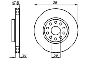 Bremsscheibe BOSCH 0 986 478 460