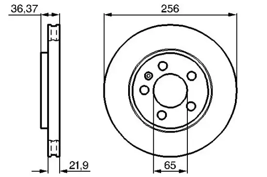 Bremsscheibe BOSCH 0 986 478 482 Bild Bremsscheibe BOSCH 0 986 478 482