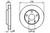 Bremsscheibe Vorderachse BOSCH 0 986 478 486