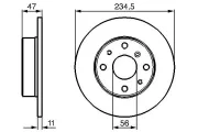 Bremsscheibe Vorderachse BOSCH 0 986 478 500